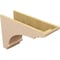 Ekena Millwork 9"W x 27"D x 18"H Classic Hughes Rough Cedar Woodgrain TimberThane Corbel, Primed Tan CORUR09X27X18HUGRCPR - alternate 5